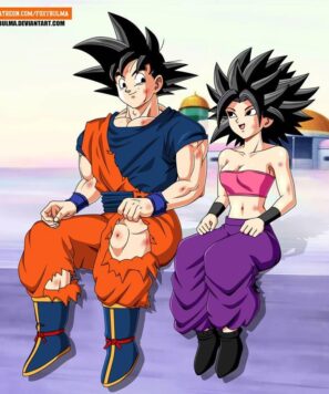 Dragon Ball Hentai: Goku vs Caulifla e Kale